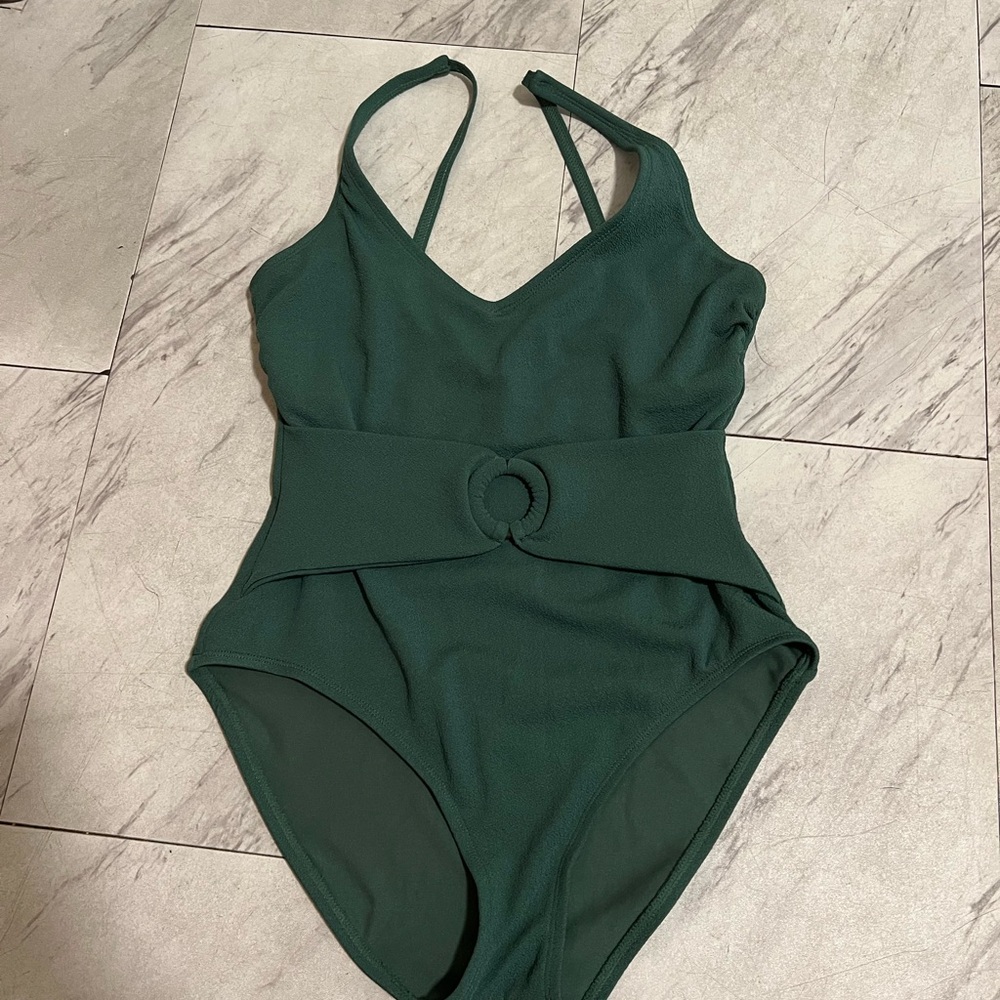 Ellen Tracy Forest Green Swimsuit
